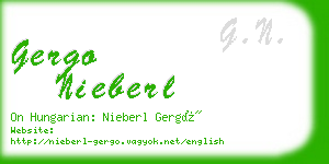 gergo nieberl business card